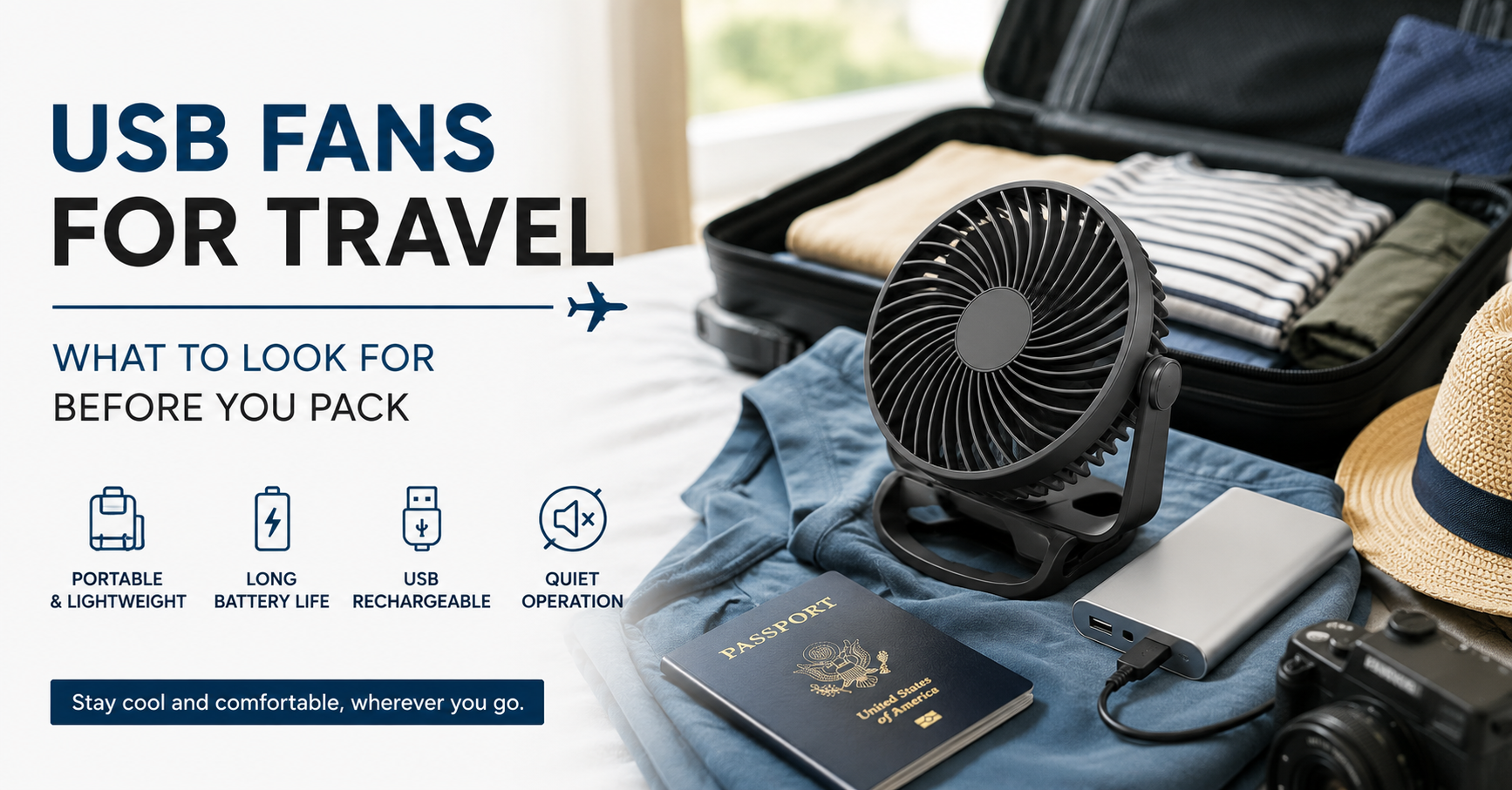 USB Fans for Travel: What to Look For Before You Pack