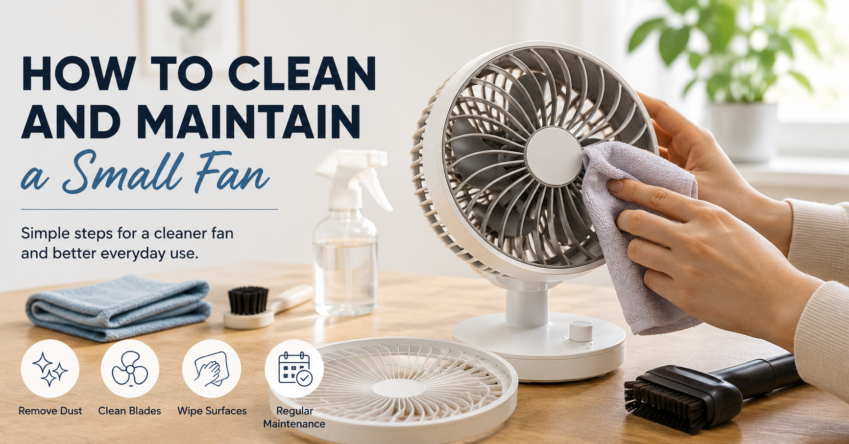How to Clean and Maintain a Small Fan