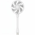 USB Mini Fan Flexible Gooseneck Clip On Desk Fan 3 Speed Quiet for Home Office White tilwbq