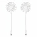 2 Pack USB Mini Gooseneck Fan 360 Degree Flexible Portable Fan for Laptop Power Bank Travel tilwbq